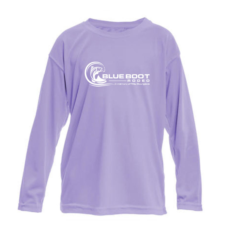 Toddler Purple Long Sleeve Dri-Fit Shirt